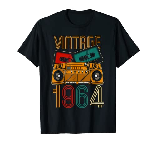 58 Cumpleaños Hombre Mujer 58 Años Vintage 1964 Camiseta