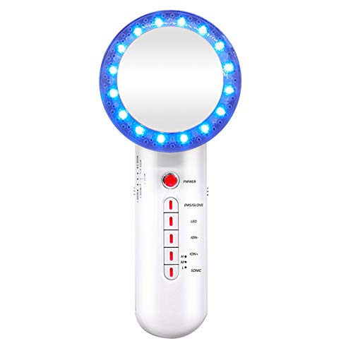 6 En 1 MáQuina De CavitacióN UltrasóNica, MáQuina Masajeador Corporal Ems Rf Led Azul Rojo Dispositivo, Para Cara Y Cuerpo, Usado Para Masajear Cuerpo Y Piel Apretada