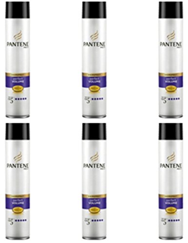 6 x Pantene Pro-V laca para el cabello cuerpo y volumen de sujeción extrema, 250 ml