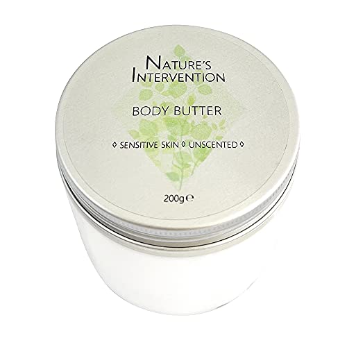 99% Natural CREMA PARA EL CUERPO - CACAO & KARITÉ | SIN PERFUMES - 200 g de NATURE'S INTERVENTION. Protege, Hidrata, Calma, Repara. pH 5.5 para Piel Sensible y Atópica Refuerza el Microbioma.