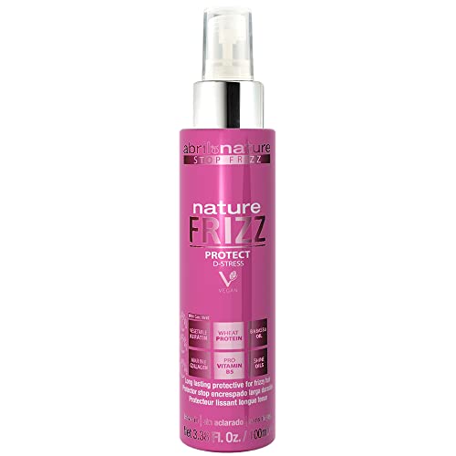 abril et nature - Nature Frizz Protect - Protector Térmico para Cabellos - 100 ml - Evita Daños Producidos por Planchas de Pelo o Secadores - Tratamiento de Queratina - Producto Vegano