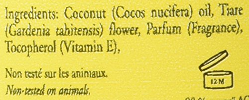 Aceite de Coco Vainilla Monoi Tiare Cosméticos 4 Oz Aceite