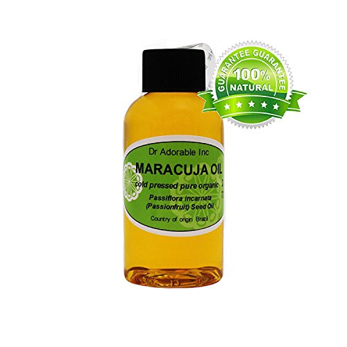 Aceite de maracuja orgánico (fruta de la pasión) 100% puro prensado en frío, 2 onzas