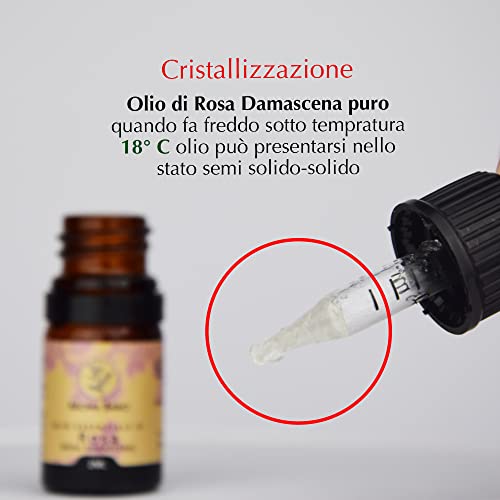 Aceite de Rosa Damasco- Aceites Esenciales 2ml- Sabor Natural- Aceite Esencial 100% Puro- Multipropósito con Muchos Beneficios- En Envase Eleganto Con Contagucce- (ACEITE DE ROSA DE DAMASCEN, 2ML)