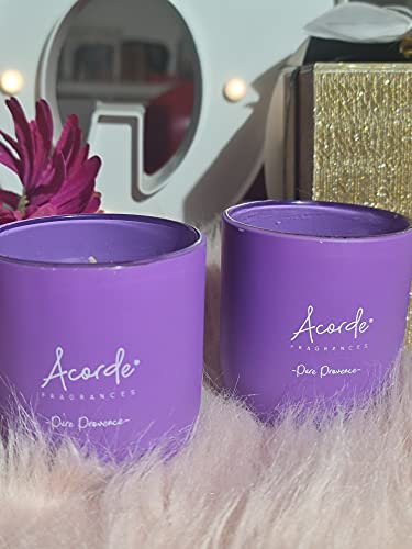 Acorde Velas Aromaticas. Velas Perfumadas para Decoracion Hogar. Velas Grandes para Aromaterapia. Gran Variedad de Velas esotericas, Bonitas, antitabaco, Naturales, de relajacion (Lavanda)