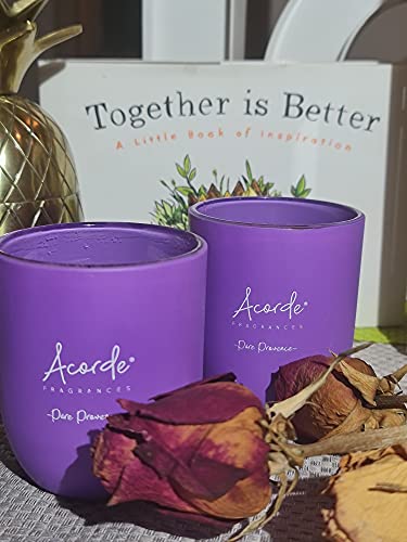 Acorde Velas Aromaticas. Velas Perfumadas para Decoracion Hogar. Velas Grandes para Aromaterapia. Gran Variedad de Velas esotericas, Bonitas, antitabaco, Naturales, de relajacion (Lavanda)