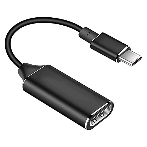 Adaptador USB C a HDMI, adaptador HDMI tipo C a 4K, compatible con Thunderbolt 3, salida de audio de vídeo para MacBook Pro 2018/2017/2016, MacBook Air, Samsung (negro)