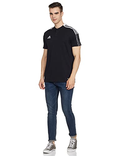 adidas GM7367 TIRO21 Polo Polo Shirt Mens Black M