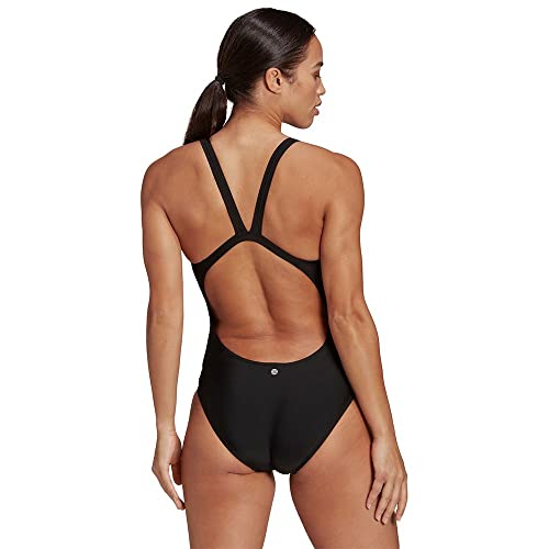 adidas HA5994 3S Mid Suit Swimsuit Women's Black/Acid Red 44