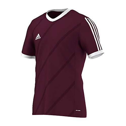 adidas Tabe 14 JSY - Camiseta para hombre, color rojo oscuro / blanco, talla S