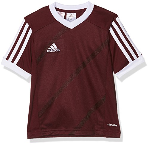 adidas Tabe 14 JSY - Camiseta para hombre, color rojo oscuro / blanco, talla S