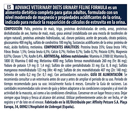 ADVANCE Veterinary Diets Urinary Pienso para Gatos con Problemas Urinarios - 8kg