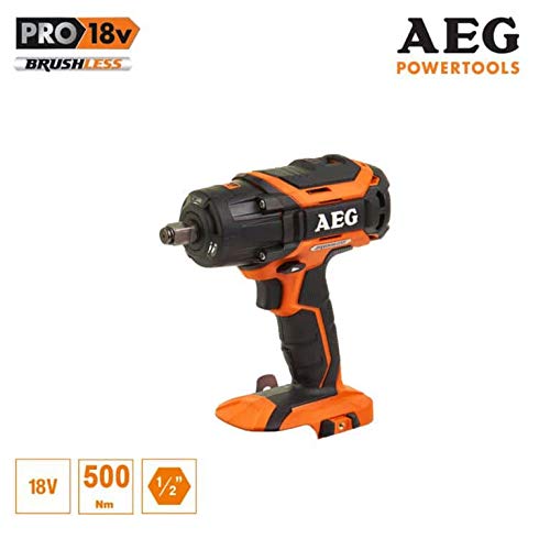 AEG BSS18C12ZBL-0 - Atornillador de percusión con batería (18 V, diseño compacto, 196 mm de longitud, iluminación LED, sin batería)