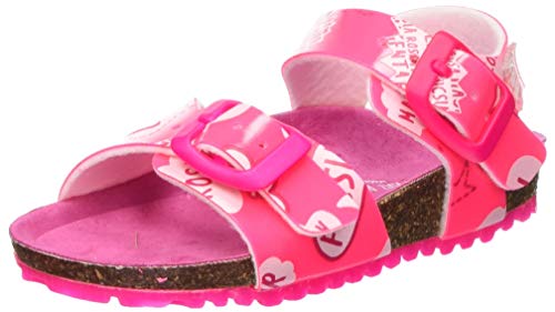 Agatha Ruiz de la Prada 202987, Sandalias con Punta Abierta Niña, Rosa (Fucsia (Fluor Y Estampado) Paprika), 21 EU