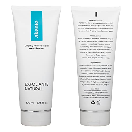 Akento Exfoliante natural con polvo de bambú