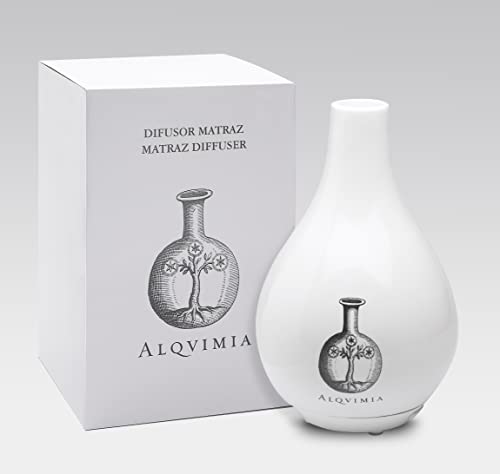 ALQVIMIA Difusor Matraz, Blanco, Floral