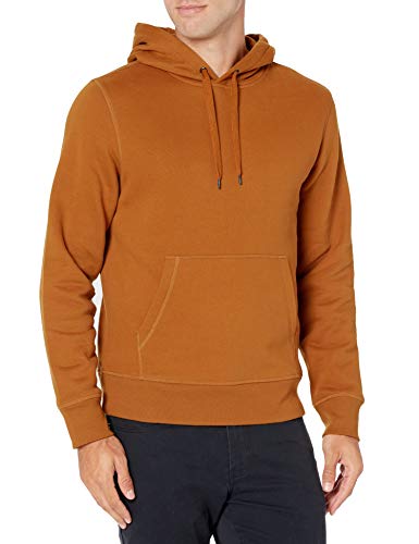 Amazon Essentials Fleece Pullover Hooded Sweatshirt Sudadera, Nuez Moscada, M