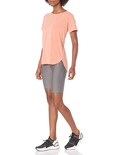 Amazon Essentials Studio Relaxed-Fit Lightweight Crewneck T-Shirt fashion-t-shirts, Bright Peach Heather, US M (EU M - L)