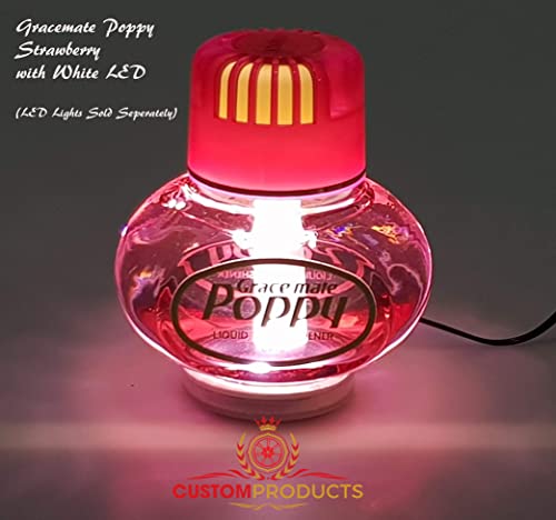 Ambientador Gracemate Poppy Strawberry (sin iluminación) (150 ml), fragancia para habitación en casa, camión y coche: el perfume de la habitación elimina los olores desagradables