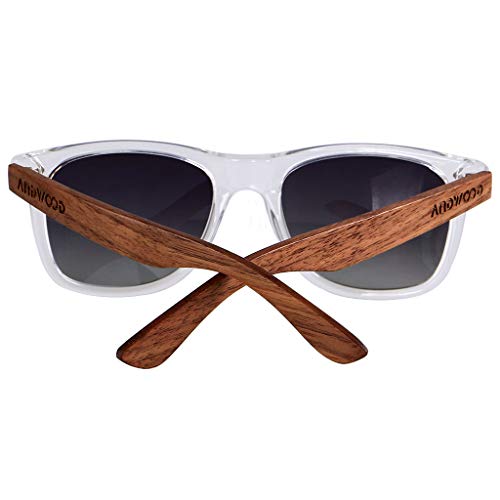 ANDWOOD Gafas De Sol De Madera Polarizadas Mujer Hombres Protección Contra Rayos Ultravioleta Marco De Bambú