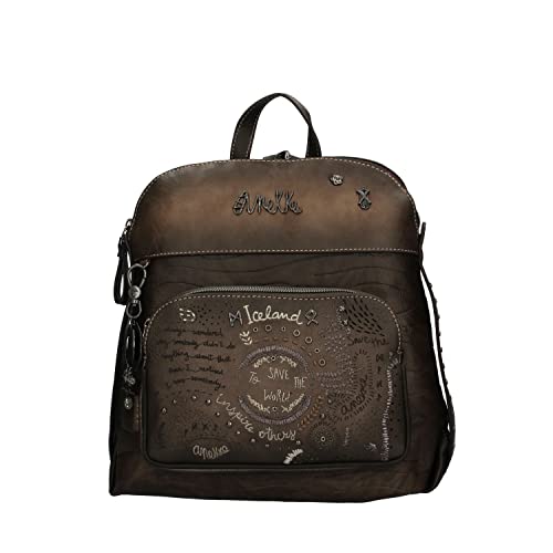 Anekke | Preciosa mochila con bolsillo frontal | Moderna, Casual y a la Moda | Para Mujeres | Ideal para el Día a Día u Ocasiones Especiales