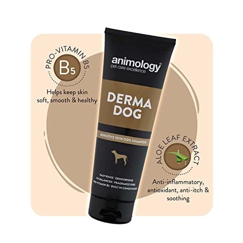 Animology Derma Dog Fragrance Free Mild Dog Shampoo 250ml