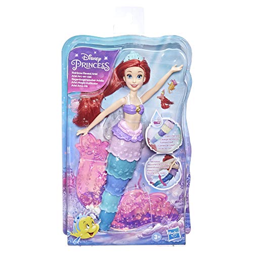 Ariel Magia Multicolor de Disney Princess, muñeca Que Cambia de Color