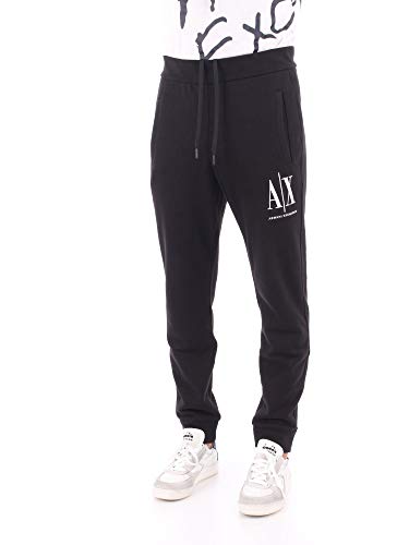 Armani Exchange Icon Tracksuit Bottom Pantalones de Deporte, Negro (Black 1200), 50 (Talla del Fabricante: Medium) para Hombre