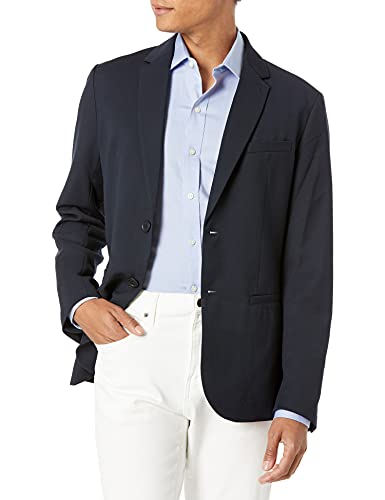 Armani Exchange Textured Blazer Casual, Navy, 40 para Hombre