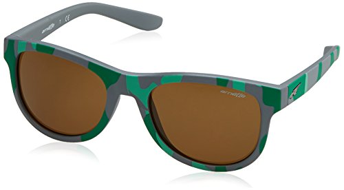 ARNETTE Class Act gafas de sol, Matte Green Camo On Grey, 54 Unisex-Adulto