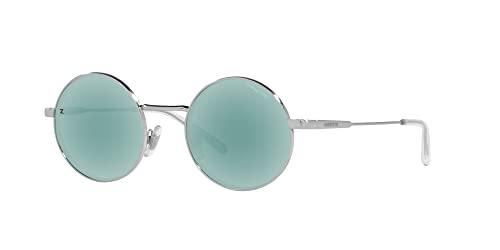 Arnette Zayn Collection An3083 Drophead-Cabeza de Goteo, Gafas Unisex Adulto, Espejo en Color Verde Azulado Cepillado/Azul Celeste