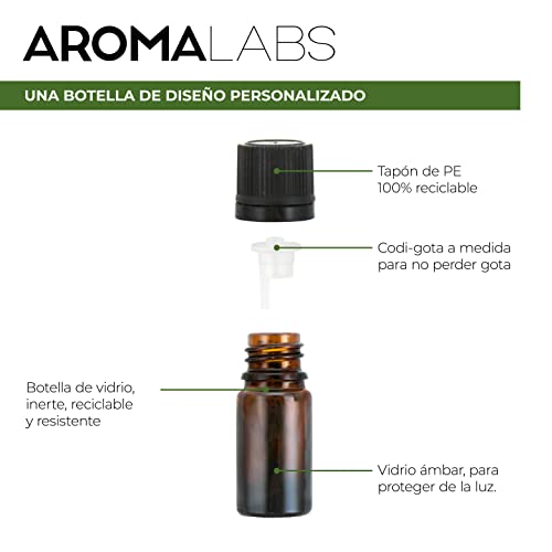 Aroma Labs - Aceite Esencial de Canela - Certificado Orgánico Ecocert - 100% Puro, Natural, Integral - Quimiotipo y Composición Bioquímica Garantizados - Eco-Embalaje en Francia - 10ml