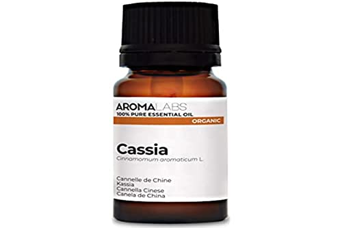 Aroma Labs - Aceite Esencial de Canela - Certificado Orgánico Ecocert - 100% Puro, Natural, Integral - Quimiotipo y Composición Bioquímica Garantizados - Eco-Embalaje en Francia - 10ml