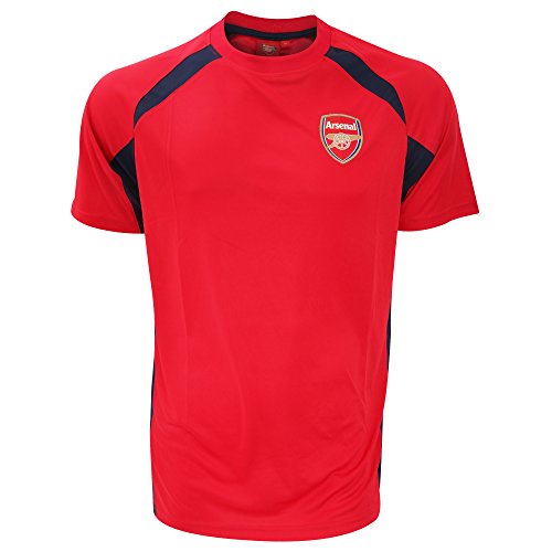 Arsenal F.C. - Camiseta - Manga Corta - para Hombre Rojo/Negro Talla:Small