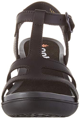 Art Alfama, Sandalias con Punta Abierta Mujer, Negro (Black/Carbon Black/Carbon), 38 EU