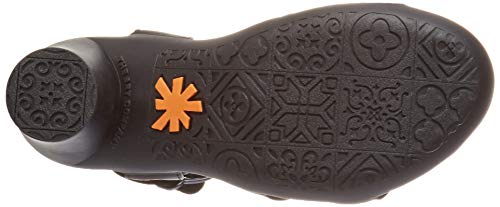 Art Alfama, Sandalias con Punta Abierta Mujer, Negro (Black/Carbon Black/Carbon), 38 EU