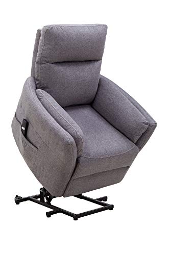 Astan Hogar Sillón Relax con Función Auto-Ayuda (Levanta Personas), Reclinación Eléctrica, Modelo Vito AH-AR10300GR, Gris,