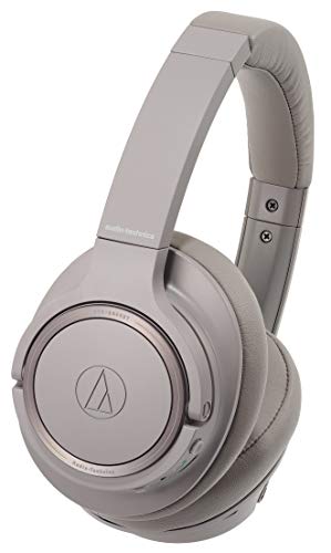 Audio-Technica ATH-SR50BT - Auriculares de Diadema inalámbricos, Color Gris