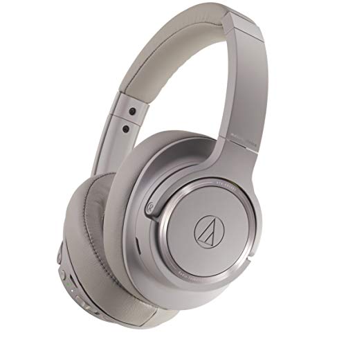 Audio-Technica ATH-SR50BT - Auriculares de Diadema inalámbricos, Color Gris