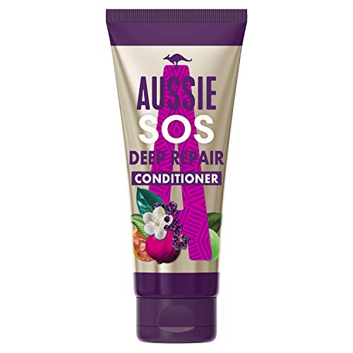 Aussie Acondicionador Para El Cuidado Del Cabello SOS Deep Repair Para Pelo Dañado, 200 ml