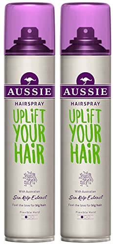 Aussie Miracle - Spray para el pelo (2 unidades, 250 ml, volumen + sujeción)