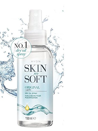 Avon 3 aerosoles Skin so Soft con aceite de jojoba, también como spray antimosquitos.