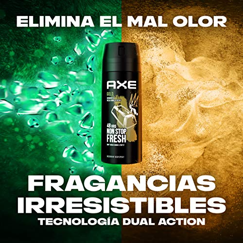 Axe Gold Rock Desodorante, 150 ml, pack de 6