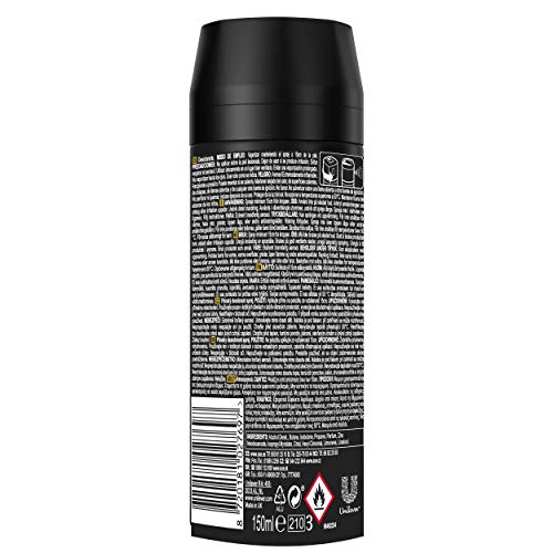 Axe Wild Desodorante - en Aerosol (Mojito Y Madera) 150 ml - Pack de 6