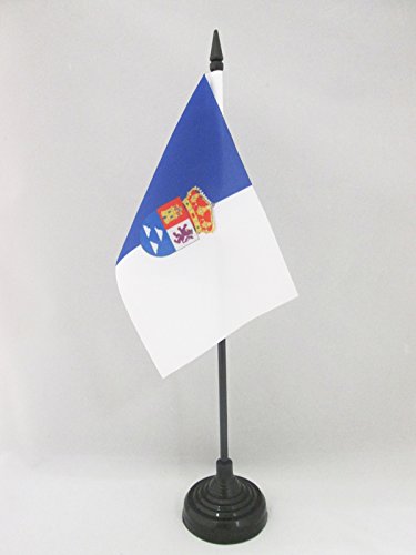 AZ FLAG Bandera de Mesa de la Provincia DE Las Palmas 15x10cm - BANDERINA de DESPACHO Islas CANARIAS 10 x 15 cm