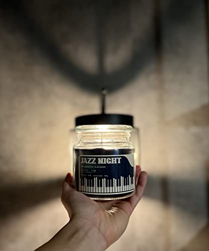 Bacana Candle - Vela Perfumada en Vaso - Vela Aromática en Frasco de Vidrio con Tapa - Vela Original para Regalo - 560 gramos - ± 100 Horas de Combustión - Jazz Night - Bergamoto Italiano