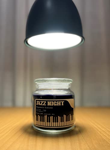 Bacana Candle - Vela Perfumada en Vaso - Vela Aromática en Frasco de Vidrio con Tapa - Vela Original para Regalo - 560 gramos - ± 100 Horas de Combustión - Jazz Night - Bergamoto Italiano