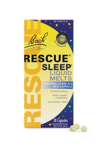 Bach Rescue Sleep Natural Sleep Remedy Liquid Melts 28 Capsules Natural Sleeping Aid