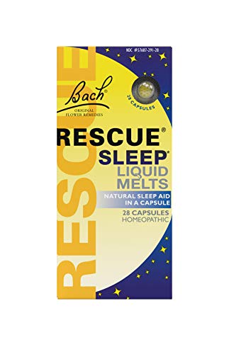 Bach Rescue Sleep Natural Sleep Remedy Liquid Melts 28 Capsules Natural Sleeping Aid