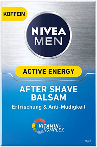 Bálsamo para después del afeitado Nivea Men Active Energy de 3 unidades (3 x 100 mililitros).